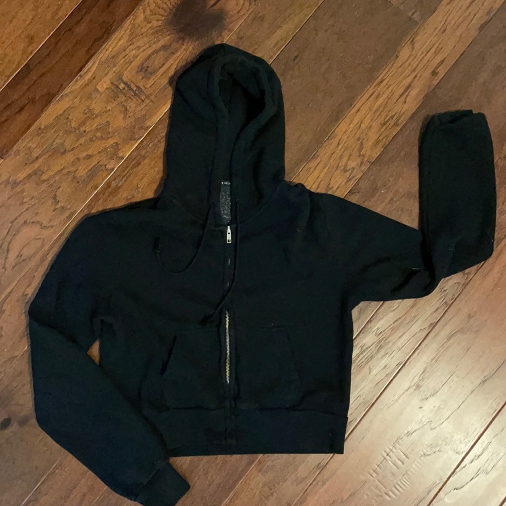 black zip up from brandy !!